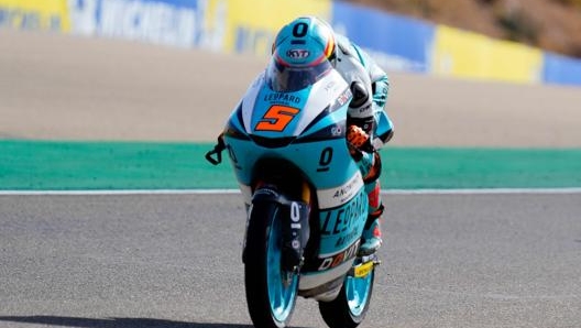 Jaume Masia vince in Moto3. Afp