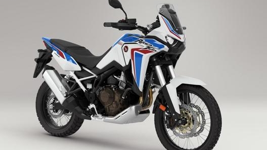 La Crf 1100 L Africa Twin nella livrea Pearl Glare White