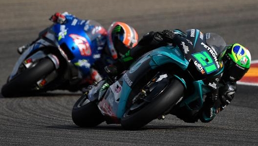 Franco Morbidelli e Alex Rins. Afp