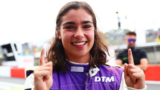 Jamie Chadwick, 22 anni, qui  nel 2019, quando vinse la prima edizione delle W Series a Brands Hatch. Getty Images