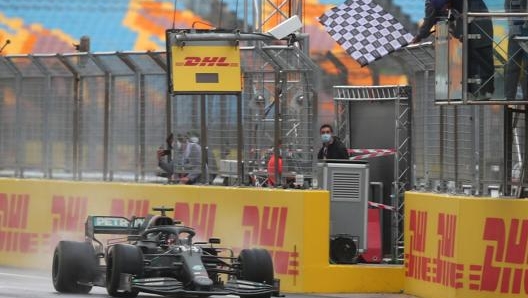 Lewis Hamilton, vittoria numero 94 in carriera e settimo titolo iridato. Afp