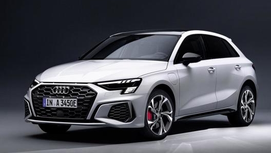 La Audi A3 Tfsi e ha una potenza complessiva di 245 Cv