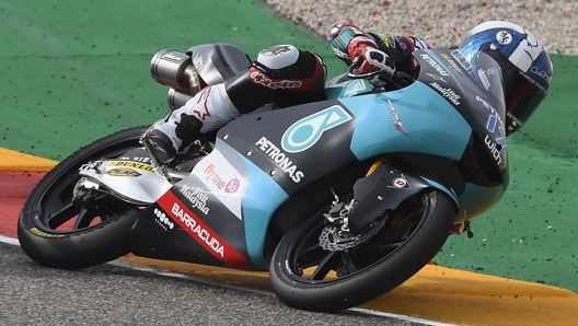 John McPhee in azione sulla sua Honda. Getty