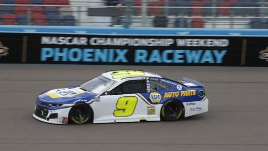 La Chevrolet numero 9 (team Hendrick) del nuovo campione, Chase Elliott. AP