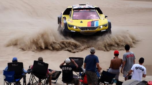 Un momento della scorsa Dakar 2020. Afp