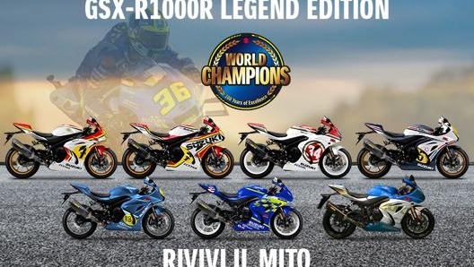 La GSX-R1000R in diverse livree celebrative