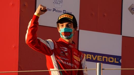 Gabriele Minì, pilota Prema. Pellegrini