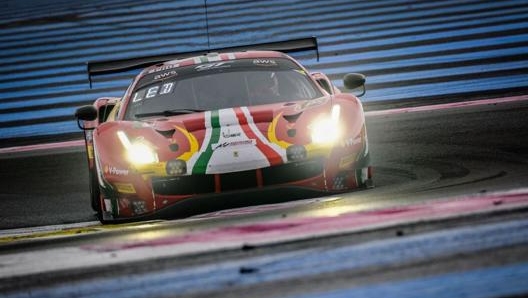 La 488 Gt3 Evo di Pier Guidi (Af Corse). Sro