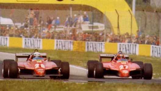 Il duello di Imola 1982 fra Villeneuve e Didier Pironi.