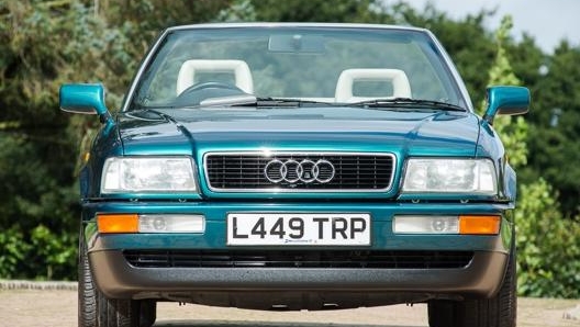 Il frontale dell’Audi del 1994: fu restituita perché l’etichetta di Casa Windsor non gradiva che i membri della Famiglia Reale girassero su un’auto tedesca