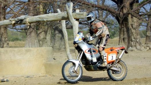 Fabrizio Meoni durante la Dakar del 2001