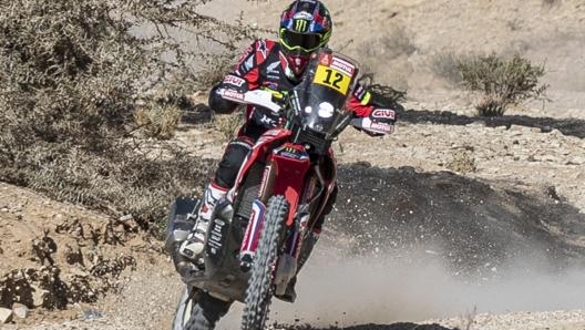 Joan Barreda in azione alla Dakar. Epa