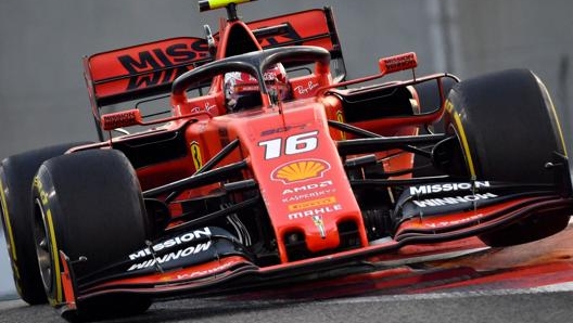 La Ferrari di Charles Leclerc. Afp