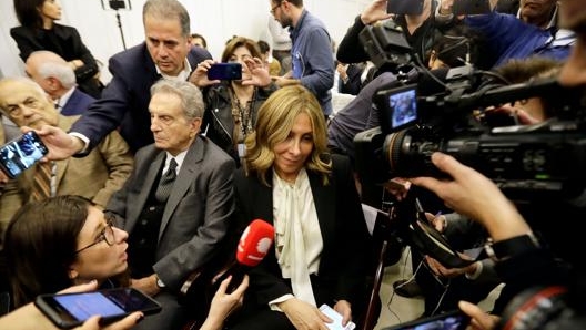 Carole Ghosn, 53 anni, alla conferenza stampa a Beirut. Afp