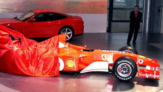 La presentazione di una Ferrari. Ansa