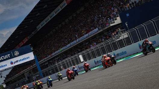 La tribuna centrale di Buriram, in Thailandia