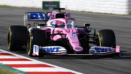 Sergio Perez in azione con la Racing Point