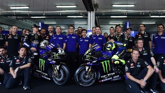 La squadra Yamaha al completo