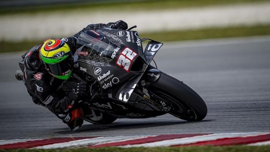 Lorenzo Savadori in pista a Sepang