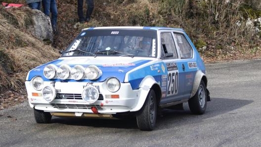 La Fiat Ritmo di Alex De Angelis e Sergio Sisti