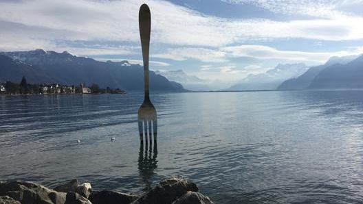 Un’installazione a Vevey tra Losanna e Montreux