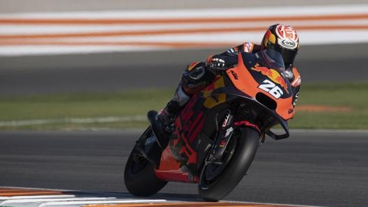 Dani Pedrosa sulla Ktm nei test di novembre. Getty