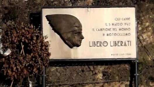 La lapide che ricorda Libero Liberati