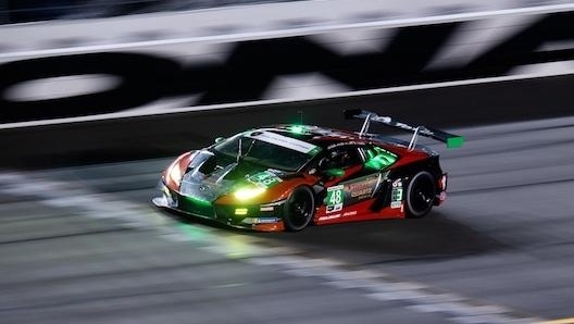 La Lamborghini Huracán Evo di Andrea Caldarelli prima alla Rolex 24 Hours at Daytona (classe GTD)