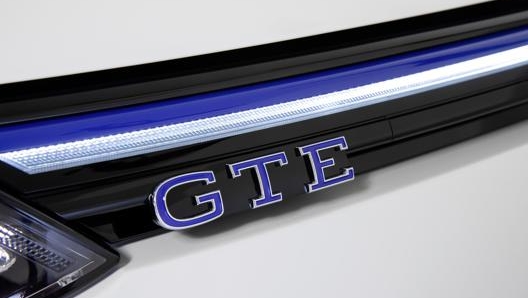 Il badge della Volkswagen Golf Gte