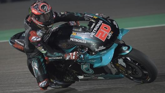 Fabio Quartararo sulla Yamaha Petronas. Getty