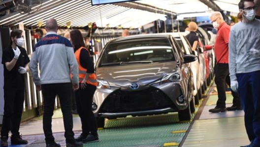 Nei prossimi sette giorni si completerà la riapertura delle fabbriche Toyota  in Gran Bretagna, Turchia e Stati Uniti. Afp