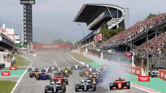 La partenza del GP di Spagna a Barcellona nel 2019. Ap