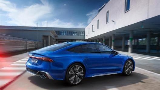 Il profilo posteriore della Audi RS 7 Sportback 25 years