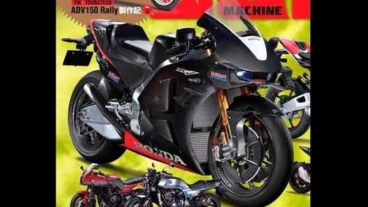 La copertina di Young Machine, con il rendering della nuova, ipotetica, RC 213V-S