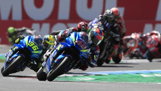 I piloti della MotoGP in azione