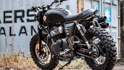 Anche K-Speed Customs ha costruito una scrambler su base Interceptor