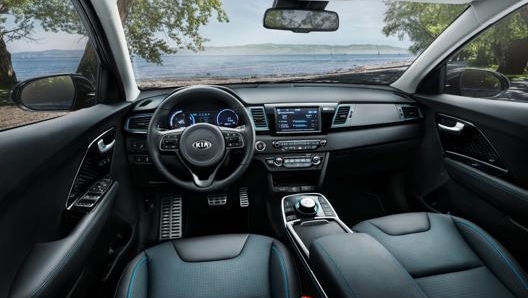 L’interno della versione elettrica della Kia Niro