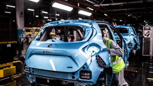 La linea di produzione della Renault Zoe