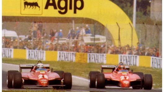 Il duello tra Villeneuve e Pironi a Imola 1982.