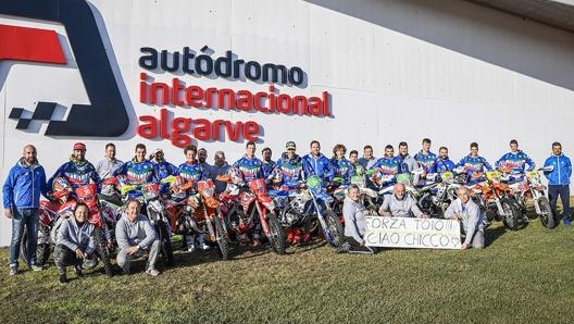 La nazionale italiana alla Sei Giorni Enduro 2019 di Portimao in Portogallo. Agrati