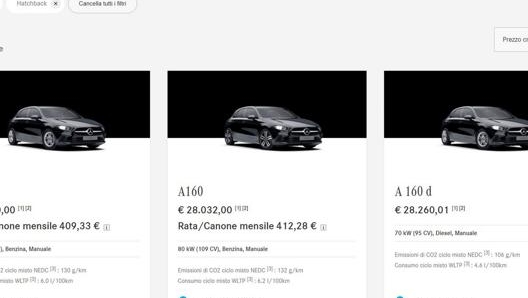 L’avanzato portale di Mercedes-Benz Italia permette di scegliere, configurare e acquistare online l’auto desiderata