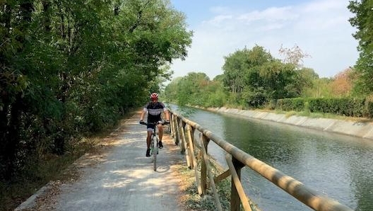 Il Canale Villoresi, tra il Parco delle Groane e Lainate (Mi), in versione estiva. Masperi