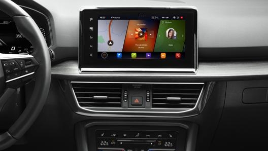 Il display da 9,2" per l'infotainment