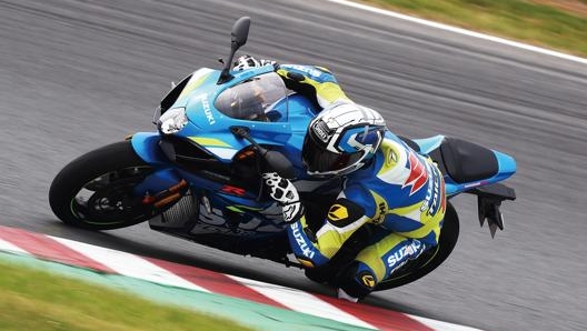 La Suzuki Gsx-R in azione in pista