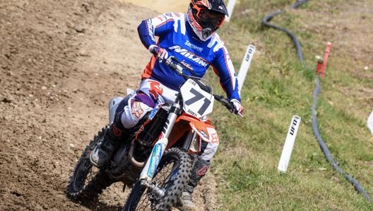 Max Giusti sulla Ktm 350 MX