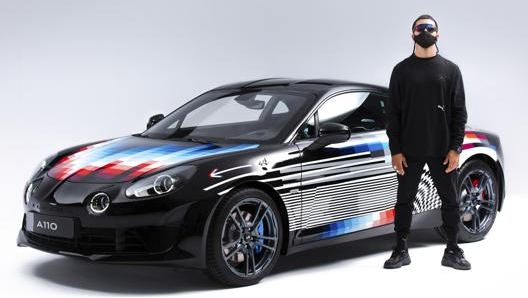 Felipe Pantone con la sua Alpine 110 X