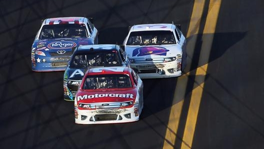 Vetture Nascar in azione. Afp