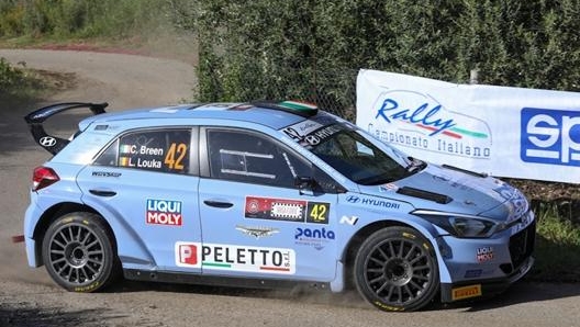 Craig Breen su Hyundai i20 R5 secondo alla Targa Florio 2021