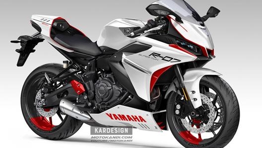 La Yamaha R7 in un render di Kardesign