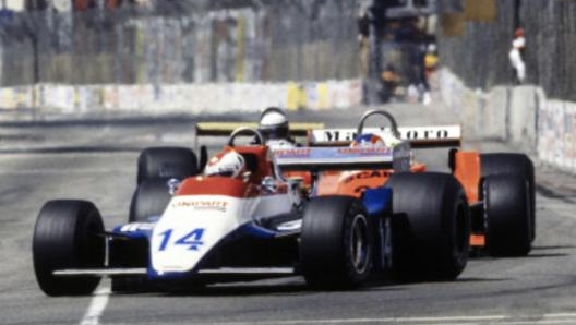 La Ensign-Ford di Clay Regazzoni a Long Beach nel 1980